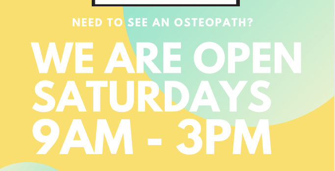 Did you know we’re open on Saturdays too?!